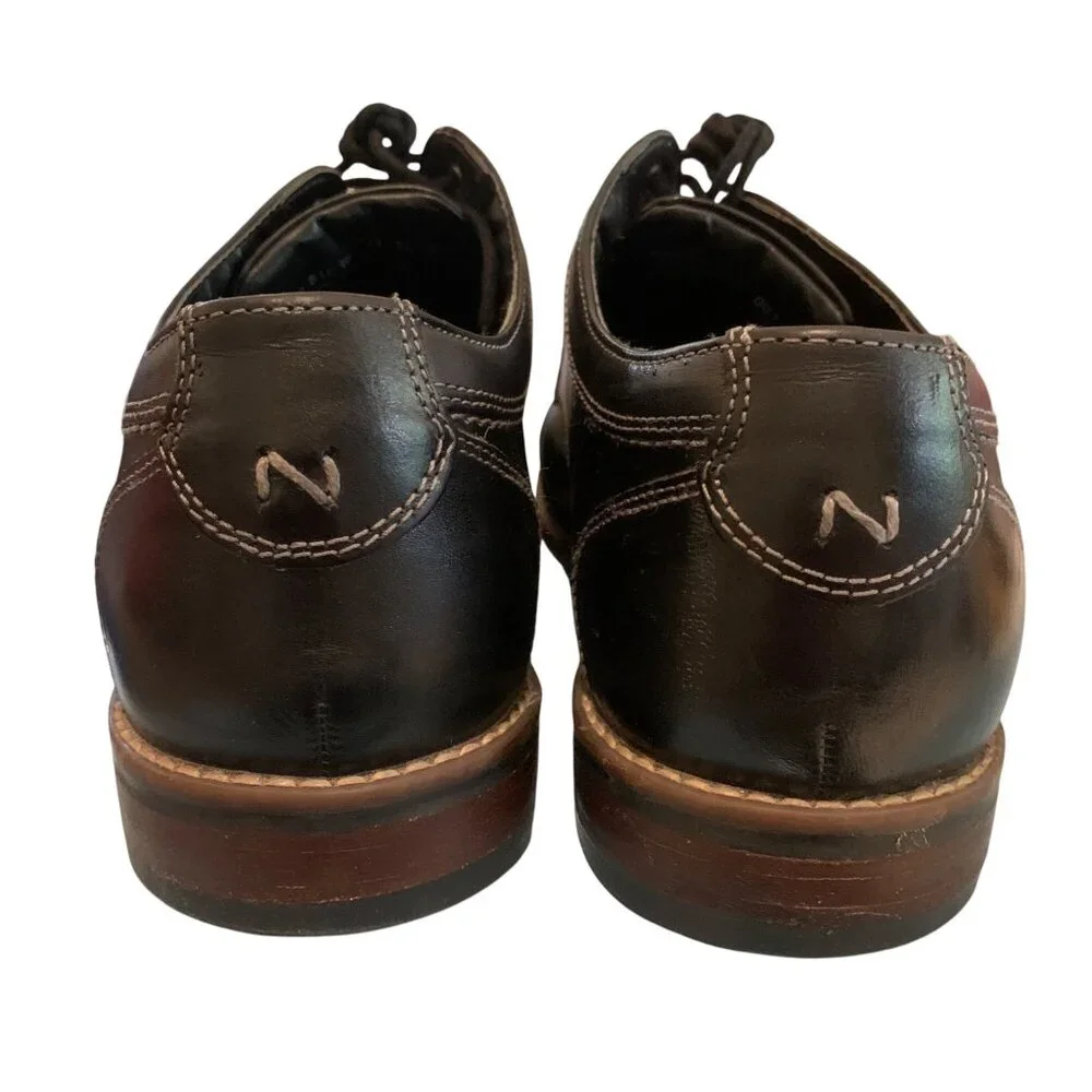 Nunnbush Men's Oxford Shoes Lace-up Westwood‎ Black Contrast Stitching Sz 10M